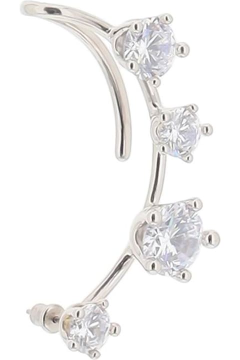 Panconesi Earrings for Women Panconesi Diamanti Ear Cuff Silver