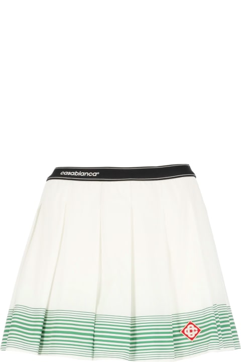 Casablanca Skirts for Women Casablanca Pleated Skirt With Striped Pattern