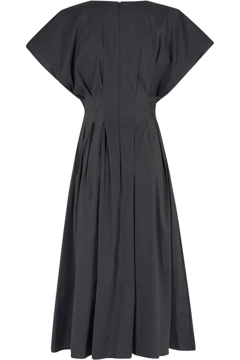 SEMICOUTURE Dresses for Women SEMICOUTURE Black Cotton Poplin Dress