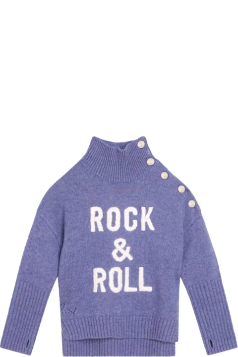 Zadig & Voltaire Sweaters & Sweatshirts for Girls Zadig & Voltaire High Neck Pullover Buttons