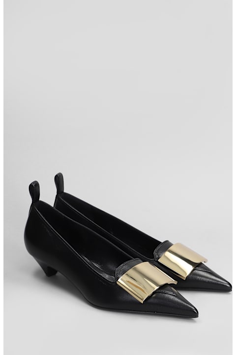 Lella Baldi أحذية كعب عالٍ لـ السيدات Lella Baldi Pumps In Black Leather