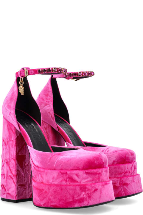 Versace High-Heeled Shoes for Women Versace Medusa Aevitas Platform Pumps