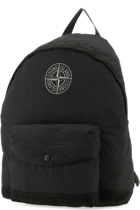 Accessories & Gifts for Boys Stone Island Junior Anthracite Nylon Backpack