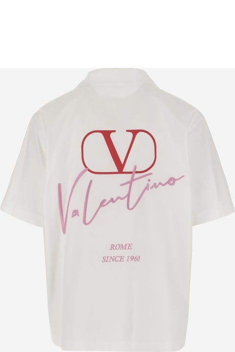 Valentino Clothing for Men Valentino Cotton Logo Shirt