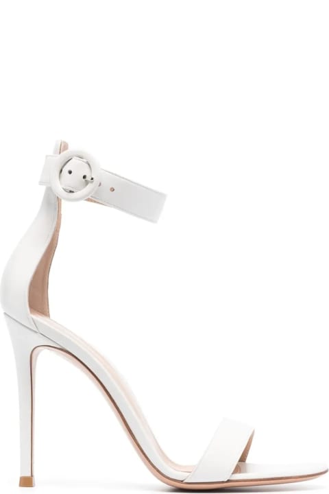 Fashion for Women Gianvito Rossi Portofino 105 Sandals In White Nappa