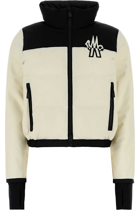 Fleeces & Tracksuits for Women Moncler Grenoble Two-tone Stretch Polyester Blend Cardigan