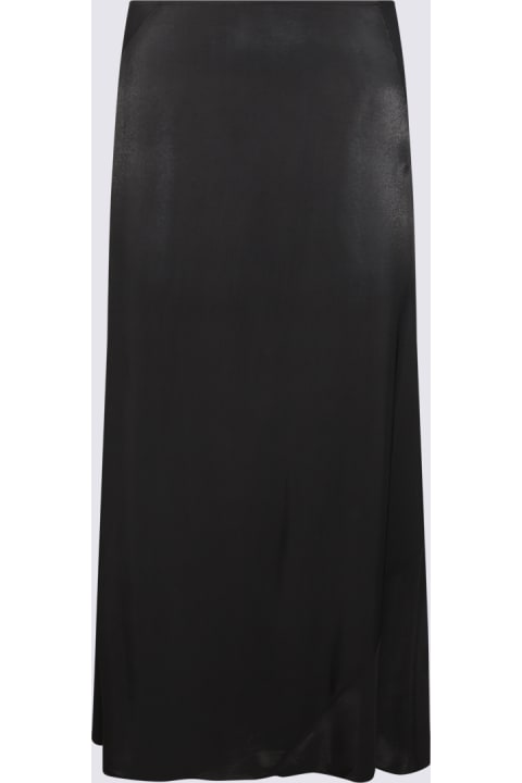 ウィメンズ Jil Sanderのスカート Jil Sander Black Viscose Midi Skirt