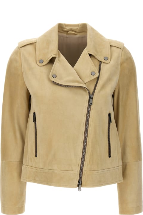 Clothing Sale for Women Brunello Cucinelli Suede Jacket