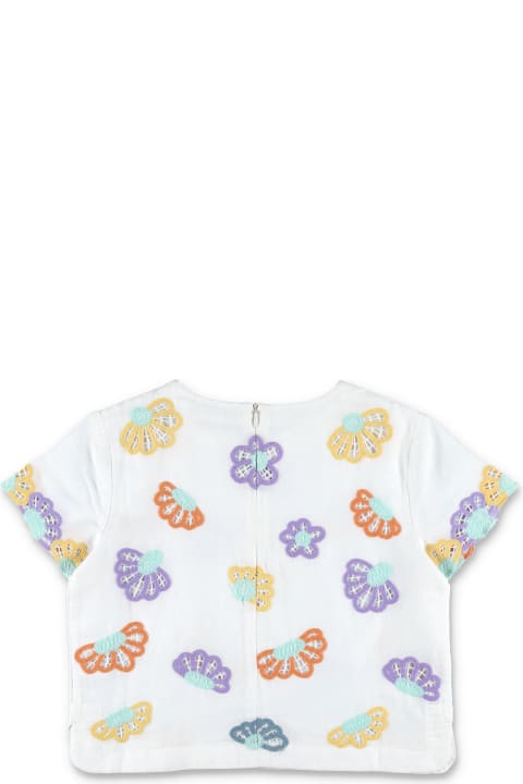 Stella McCartney Kids Stella McCartney Kids Floral Broderie Anglaise T-shirt