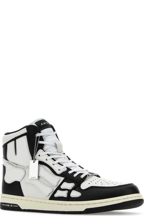 Shoes for Men AMIRI Two-tone Leather Skel Sneakers