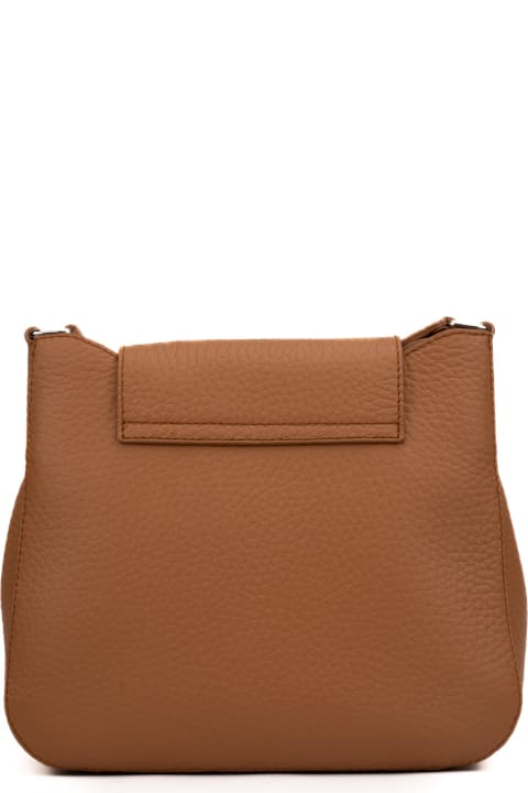 Orciani Shoulder Bags for Women Orciani Dama Soft Midi Bag In Leather