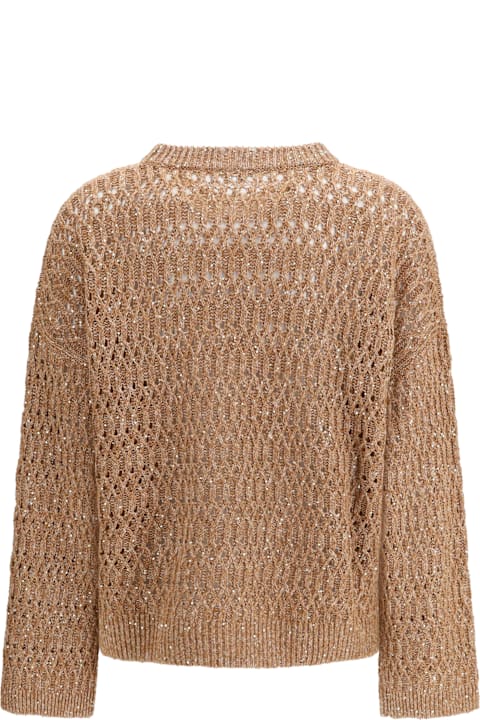 Brunello Cucinelli for Kids Brunello Cucinelli Openwork Sweater