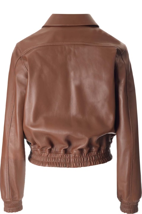 Chloé Leather Bomber Jacket | italist