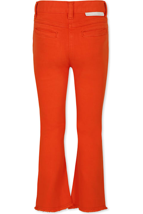 Homeware Stella McCartney Kids Orange Trousers For Girl With Logo