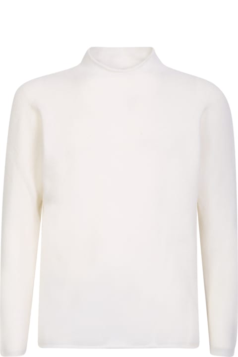 Original Vintage Style Clothing for Men Original Vintage Style High-neck White Sweater