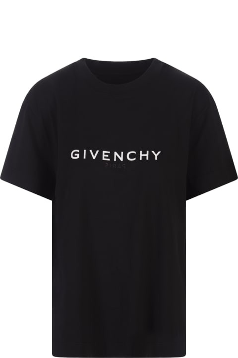 ウィメンズ新着アイテム Givenchy Black Givenchy Reverse T-shirt