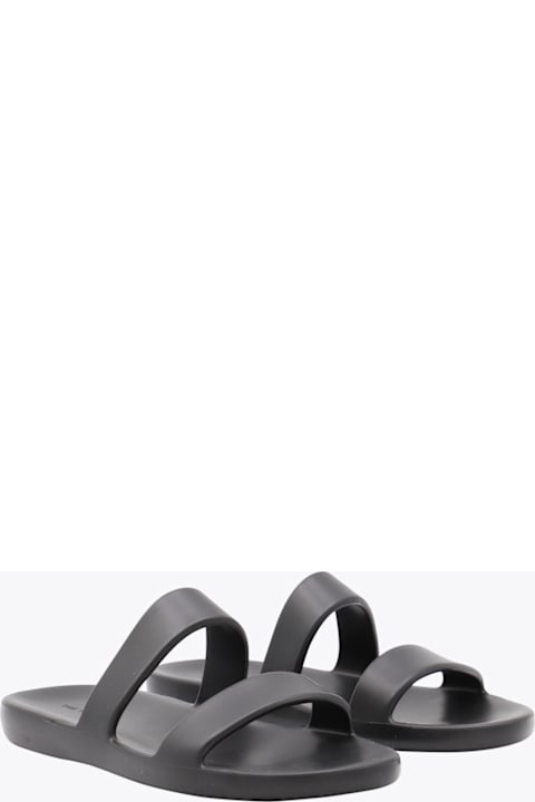 The Row Black Foam Sandals