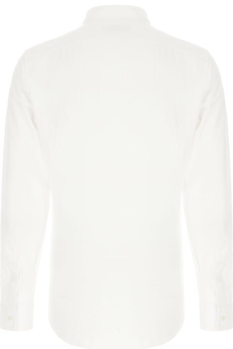 Corneliani Shirts for Men Corneliani White Stretch Nylon Shirt