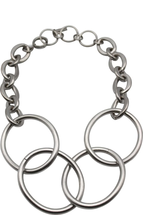 Necklaces for Women Junya Watanabe Four Ring Chain Link Necklace