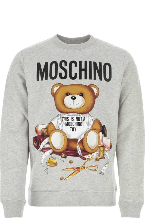 Moschino Fleeces & Tracksuits for Men Moschino Teddy Bear Printed Crewneck Sweatshirt
