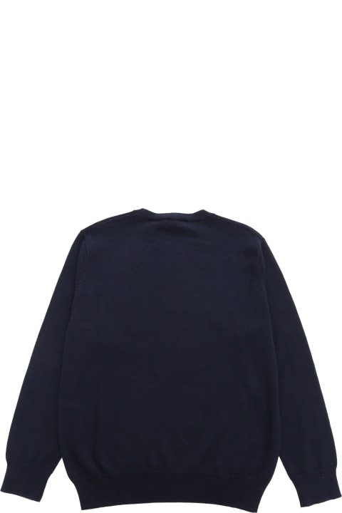 Il Gufo Sweaters & Sweatshirts for Boys Il Gufo Blue Tricot Sweatshirt