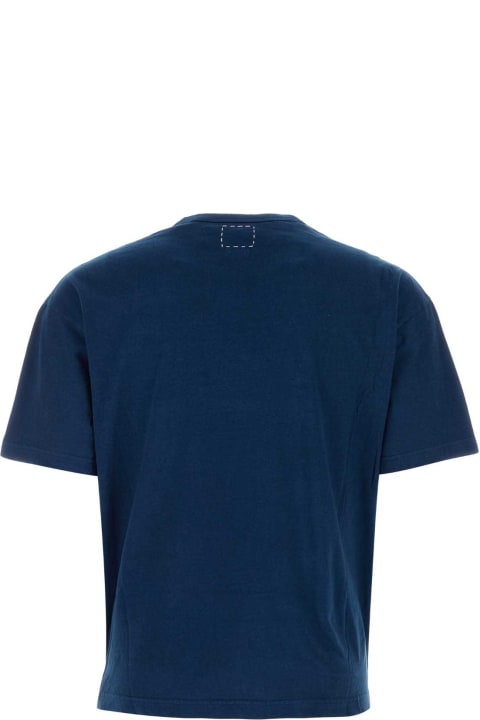 Visvim Topwear for Men Visvim Blue Cotton T-shirt