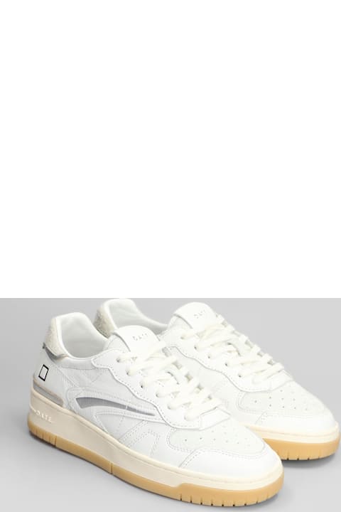 D.A.T.E. for Women D.A.T.E. Torneo Pure Sneakers In White Leather
