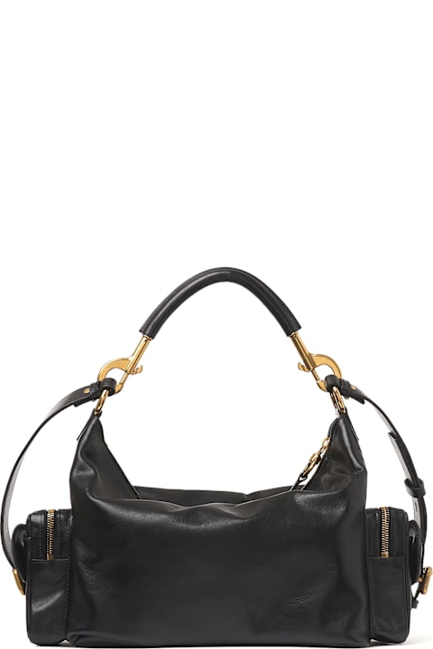 Chloé for Men Chloé Medium Double Carry Leather Shoulder Bag