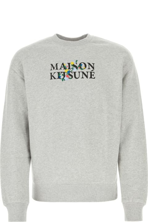 Homeware Maison Kitsuné Melange Grey Cotton Sweatshirt