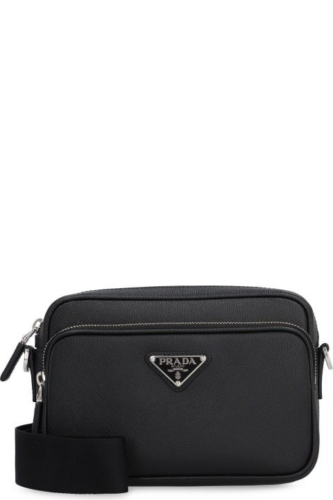 Bags for Men Prada Saffiano Leather Shoulder Bag