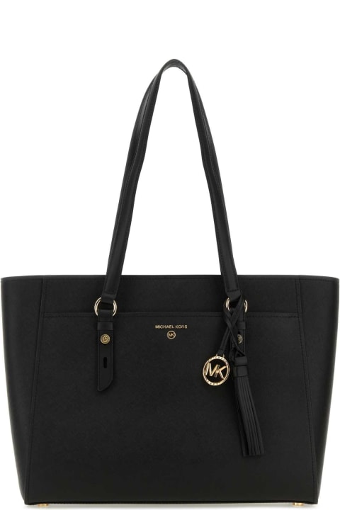 Fashion for Women Michael Kors Black Leather Large Sullivan Shopping Bag