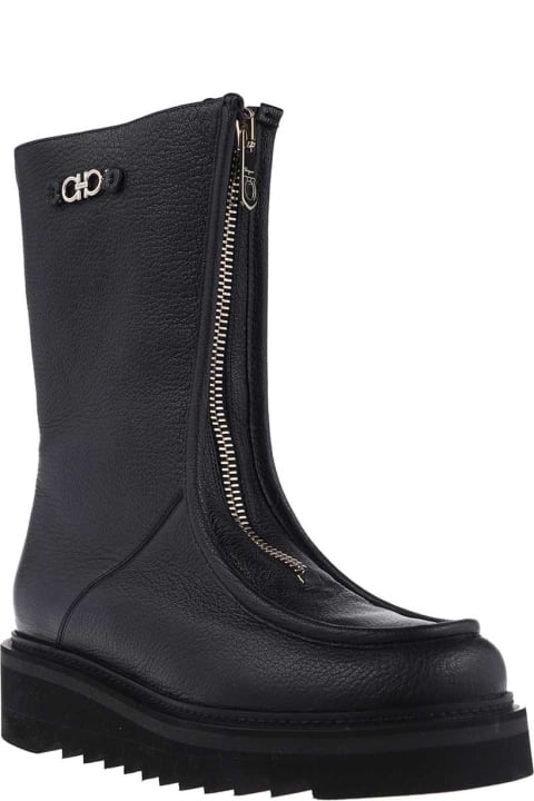 Homeware Ferragamo Leather Ankle Boots