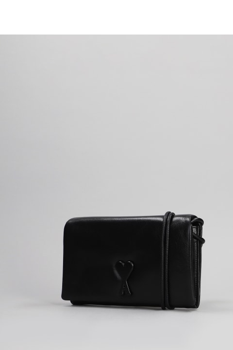 Fashion for Women Ami Alexandre Mattiussi Wallet In Black Leather
