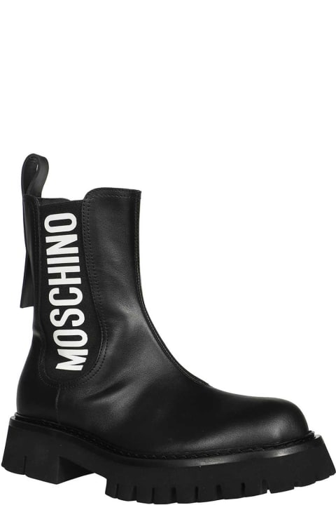 Boots for Men Moschino Leather Chelsea Boots