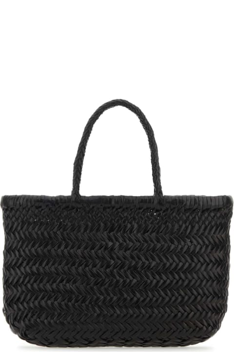 Dragon Diffusion Totes for Women Dragon Diffusion Black Leather Mini Gora Handbag