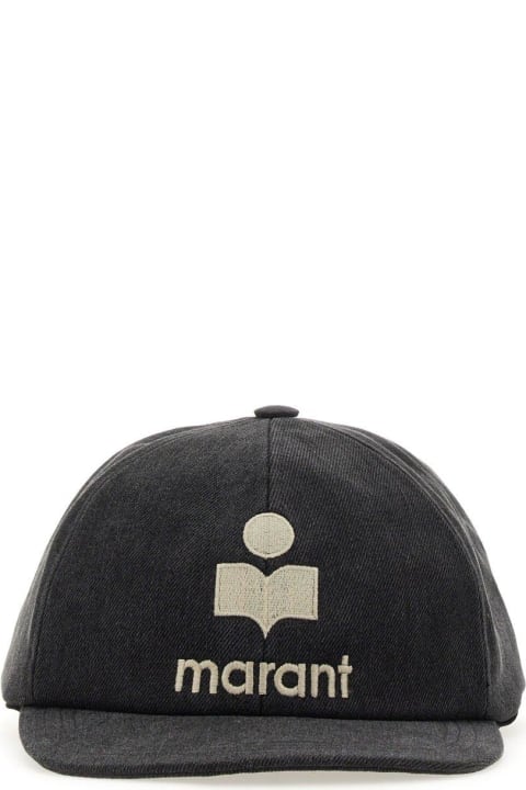 Isabel Marant Hats for Men Isabel Marant Logo Embroidered Curved-peak Baseball Cap