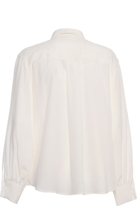 Shirts for Girls Balmain White Shirt With Logo
