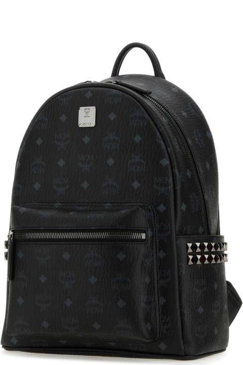 MCM for Women MCM Printed Canvas Stark Side Studs Backpack
