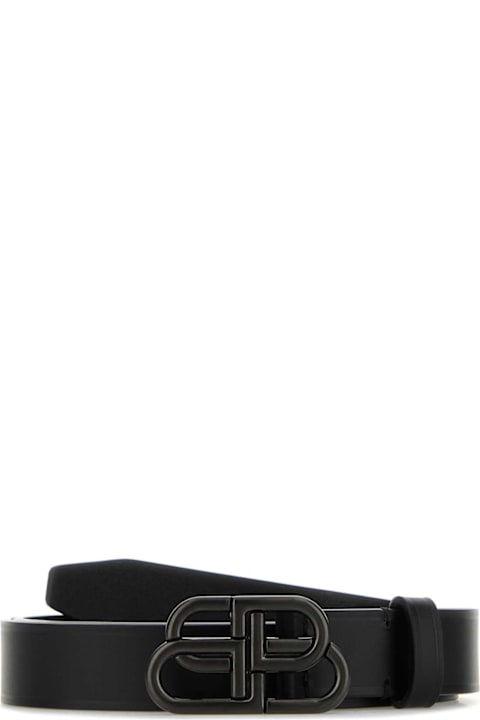 Fashion for Women Balenciaga Black Leather Belt