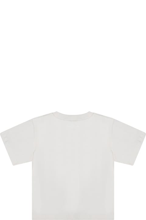 ボーイズ Stella McCartney KidsのTシャツ＆ポロシャツ Stella McCartney Kids White T-shirt For Baby Girl With Logo