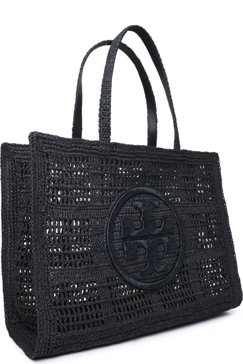 Bags for Women Tory Burch 'ella' Large Shopping Bag In Black Raffia