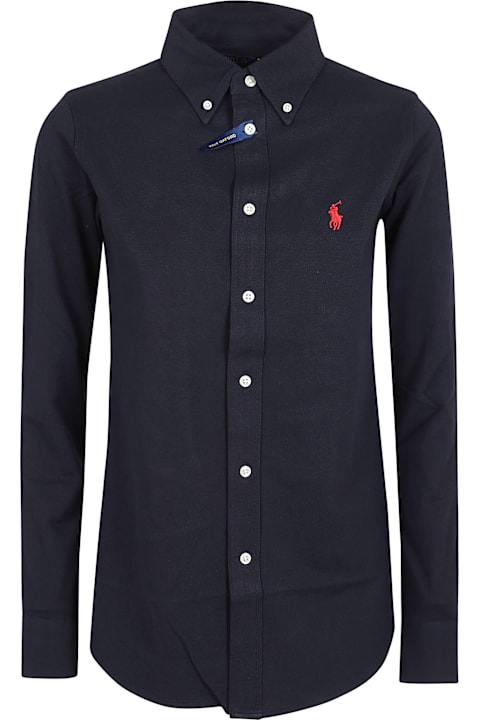 Polo Ralph Lauren Topwear for Women Polo Ralph Lauren Ls Knt Ox St-long Sleeve-button Front Shirt