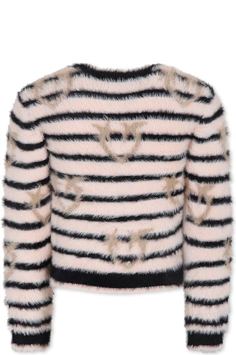 Homeware Pinko Pink Sweater For Girl With Logo