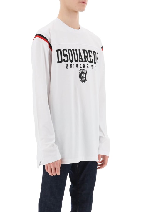 メンズ Dsquared2のフリース＆ラウンジウェア Dsquared2 Long-sleeved Varsity T-shirt