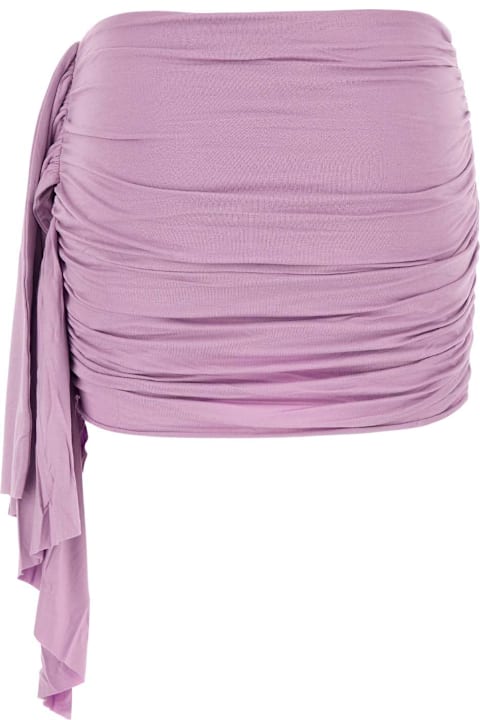 Gimaguas Skirts for Women Gimaguas Lilac Stretch Viscose Oceano Mini Skirt