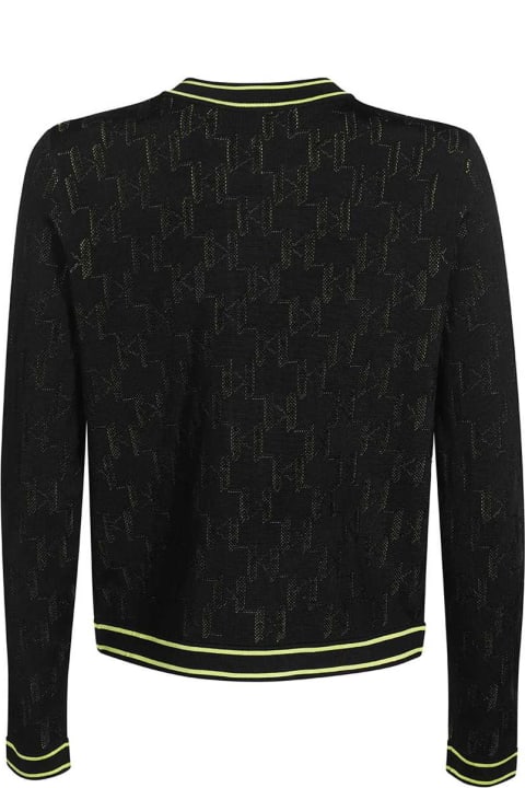 Karl Lagerfeld Sweaters for Women Karl Lagerfeld Cardigan With Decorative Inserts