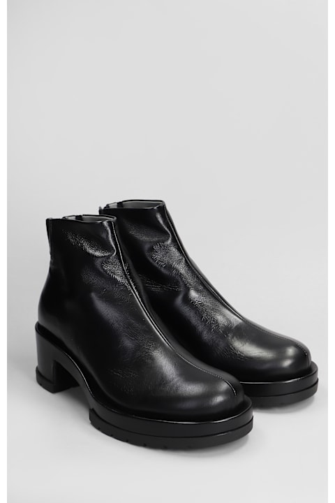 Sapio for Men Sapio N171 Ankle Boots In Black Leather