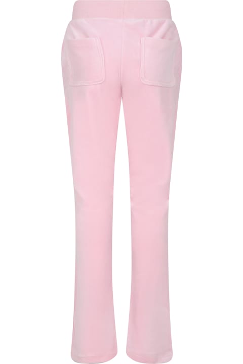 Juicy Coutureのガールズ Juicy Couture Pink Trousers For Girl With Logo