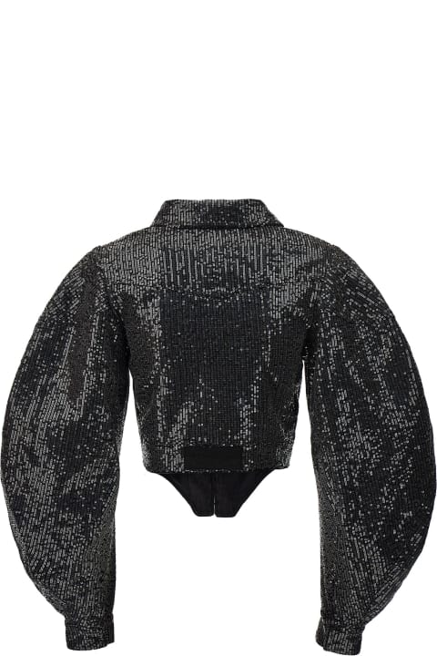 Rotate by Birger Christensen Clothing for Women Rotate by Birger Christensen Sequin Cropped Jacket