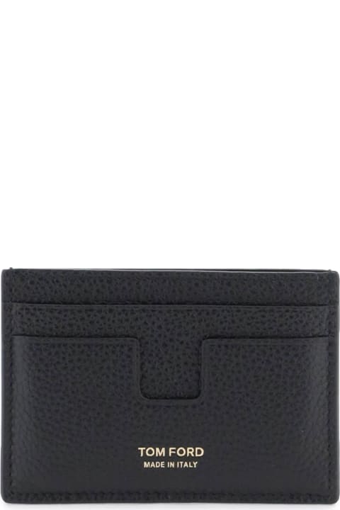 Investment Bags for Men Tom Ford Leather Card Holder